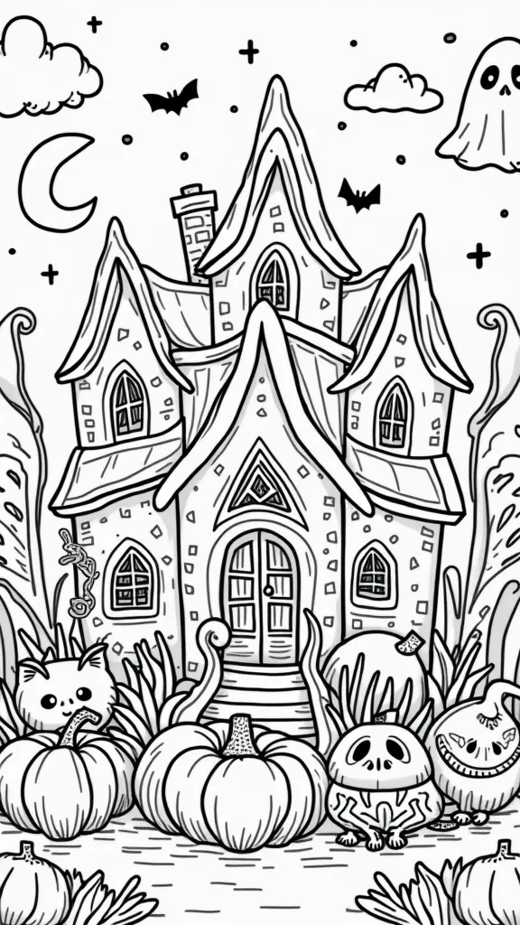 printable coloring halloween pages